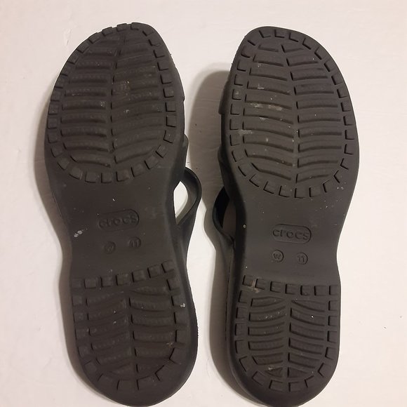 Crocs Womens Meleen Twist Blk/Gray Slip On Open Toe Comfort Sandals 202497 S… - Picture 6 of 8